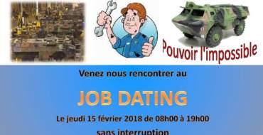 Job dating – Mécanicien civil