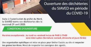 Réouverture des déchèteries