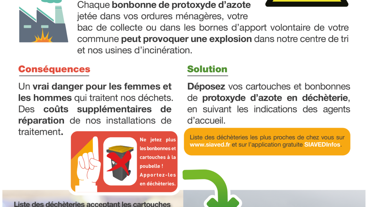 Ne jetez pas vos contenants de protoxyde d’azote dans les poubelles