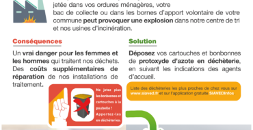 Ne jetez pas vos contenants de protoxyde d’azote dans les poubelles