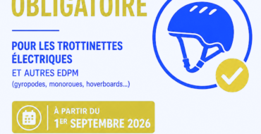 Port du casque obligatoire pour les trottinettes électriques dès le 1er septembre 2026