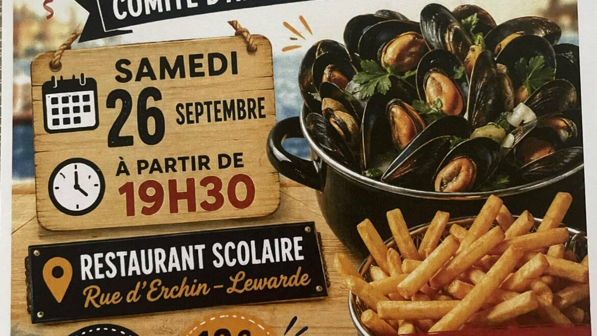 Soirée Moules-Frites à Lewarde !